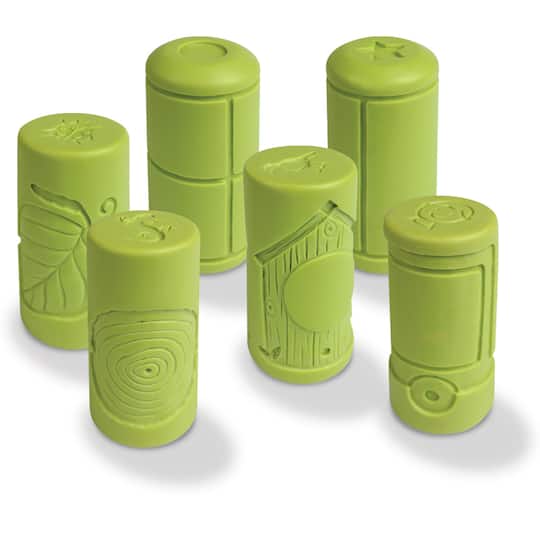 Yellow Door 2.75" Green Let's Roll Number Frames Rollers Set